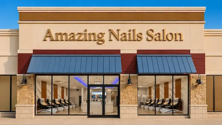 Amazing Nails Salon storefront on Cross Timbers Rd, Flower Mound TX