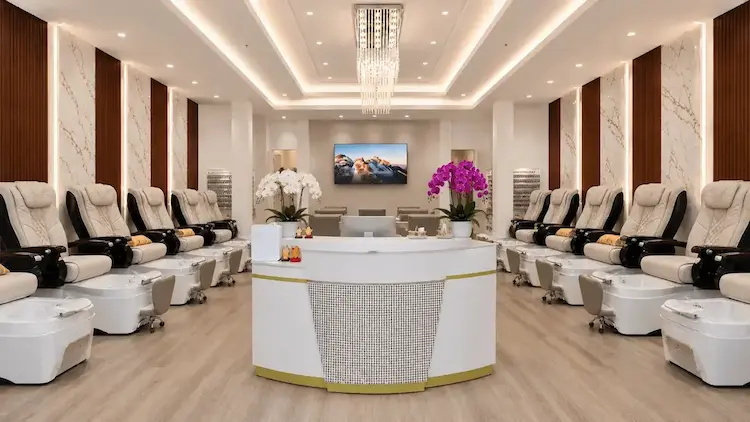 Inside Amazing Nails Salon — pedicure lounge
